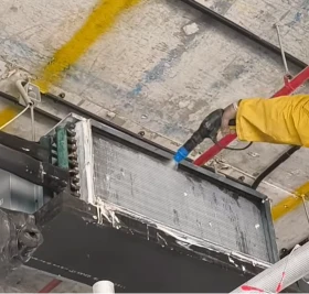 Clean AC coil after professional cleaning restoring cooling efficiency, Bahrain