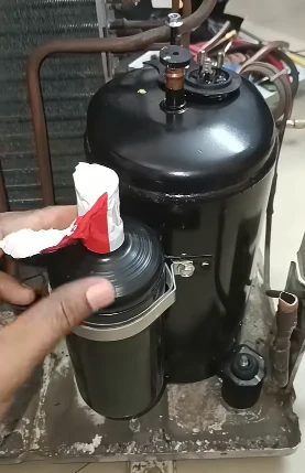New OEM-matched AC compressor installed, Bahrain